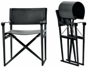 B&B Italia Складное кожаное кресло с подлокотниками Mirto indoor Im59sp