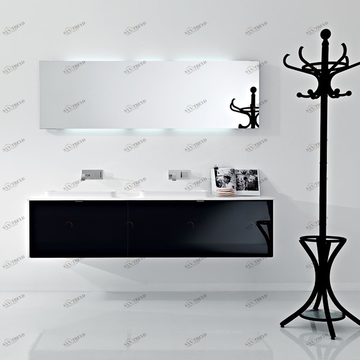 Комбинация ванной комнаты PV24 в отделке Volé J01 Milltek / L36 Cacao / L41 Bianco  MILLDUE PIVOT PIVOT24