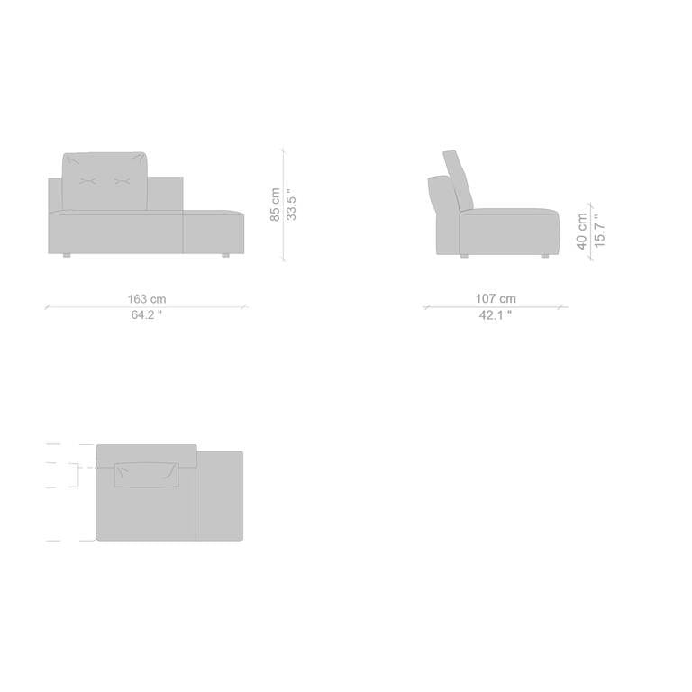 Съемный диван из ткани CASSINA Sengu ARCH-00093815 - Вид №29
