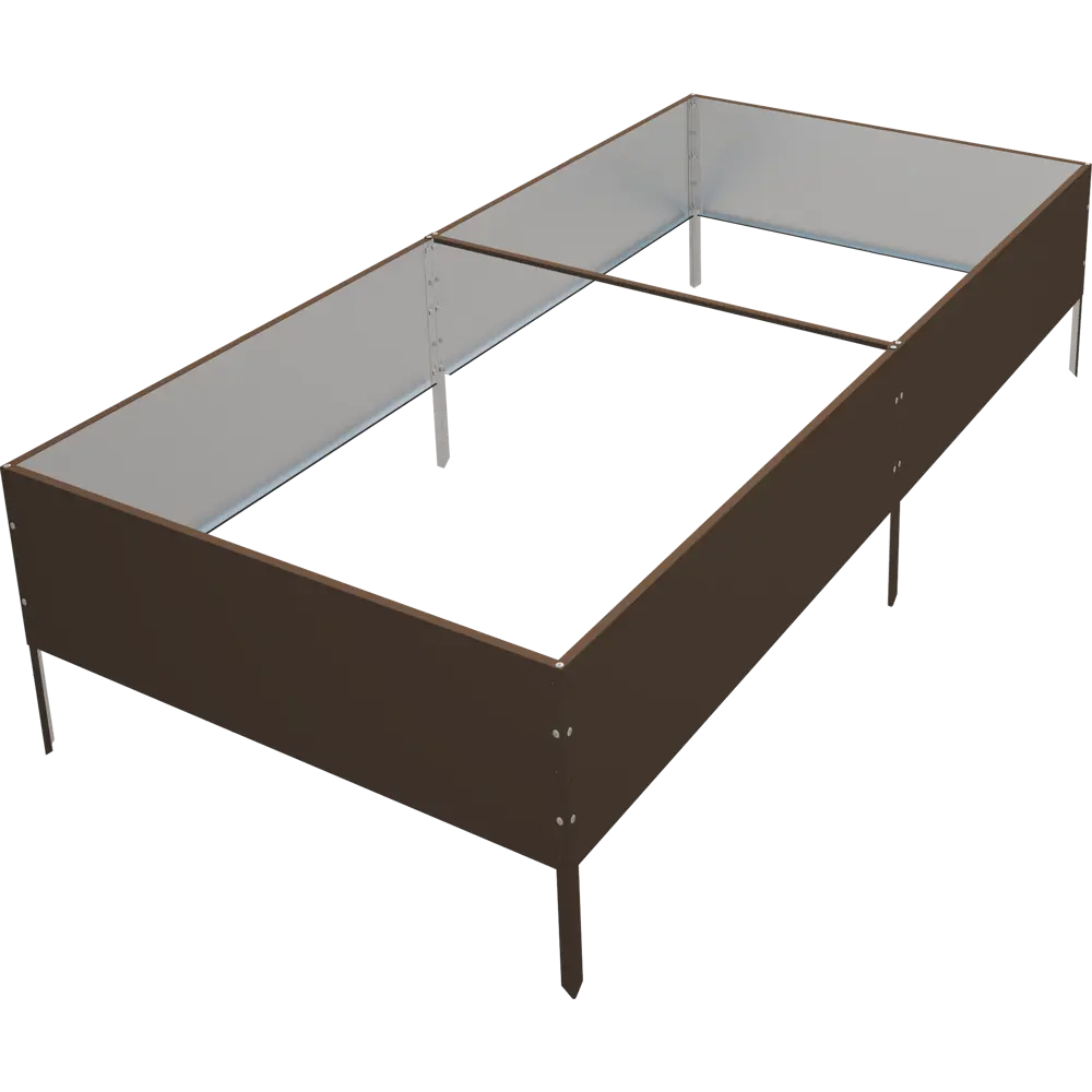 Высокая грядка 70x200 см цвет коричневый 84860281 STLM-2099505 Santreyd 