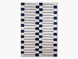 Прямоугольный ковер из переработанного ПЭТ с геометрическим рисунком