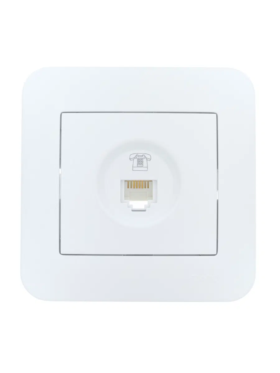 ASTI Розетка телефонная евро белая LEZARD 7081-0202-137 - Вид №1