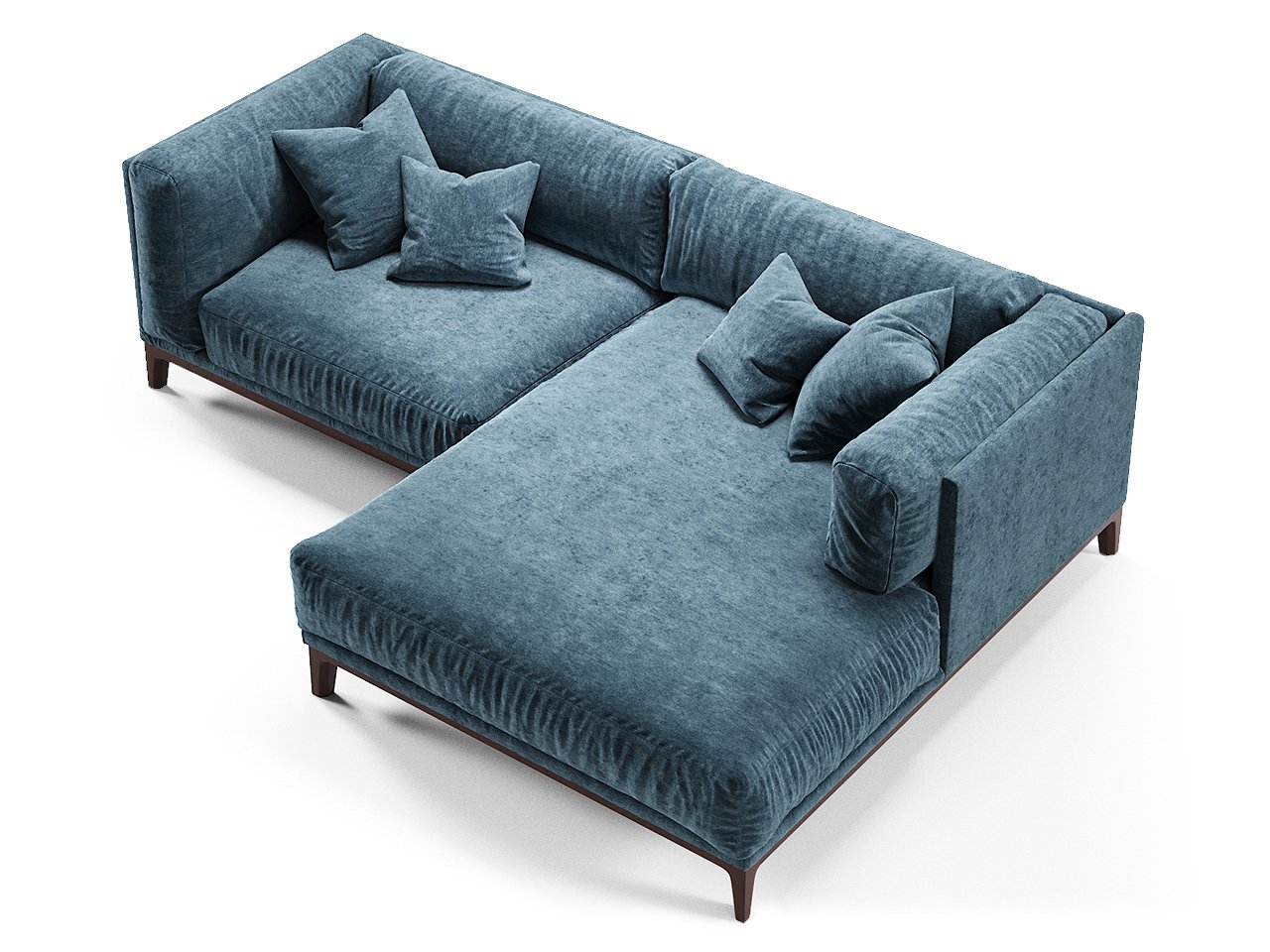 Диван Case угловой синий THE IDEA ДИЗАЙНЕРСКИЕ 210553 Синий  - Вид №2