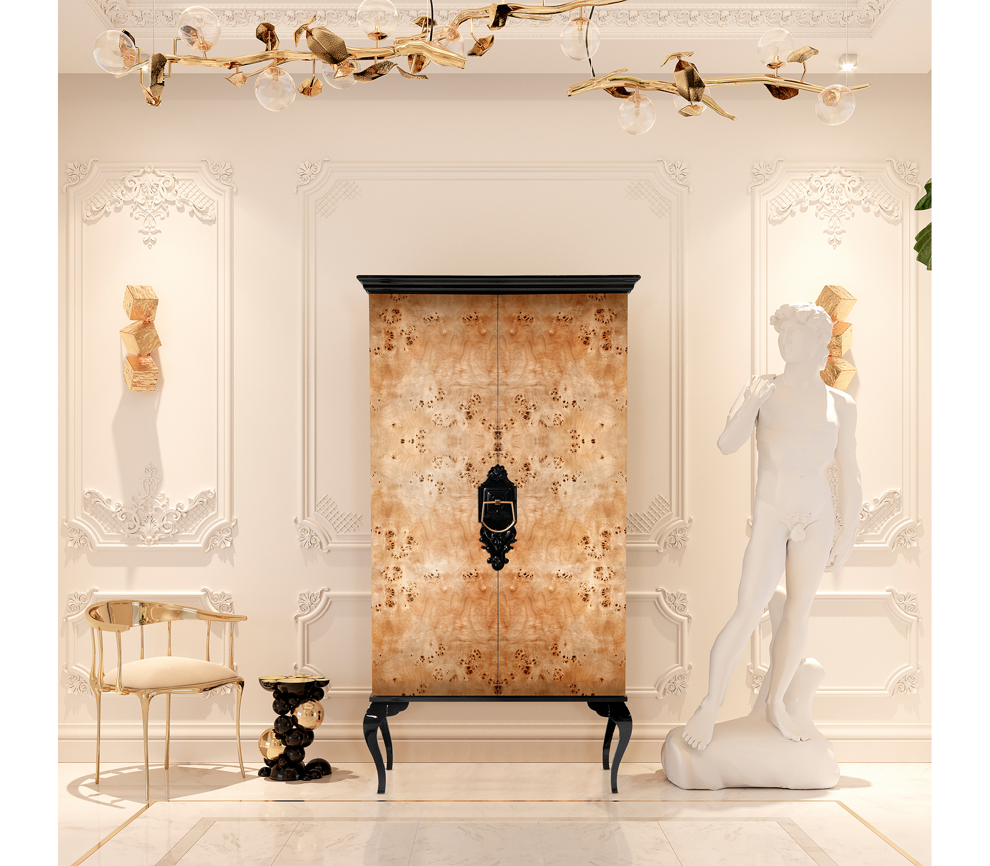 0-015 Шкаф из тополя Гуггенхайма Boca Do Lobo  - Вид №5