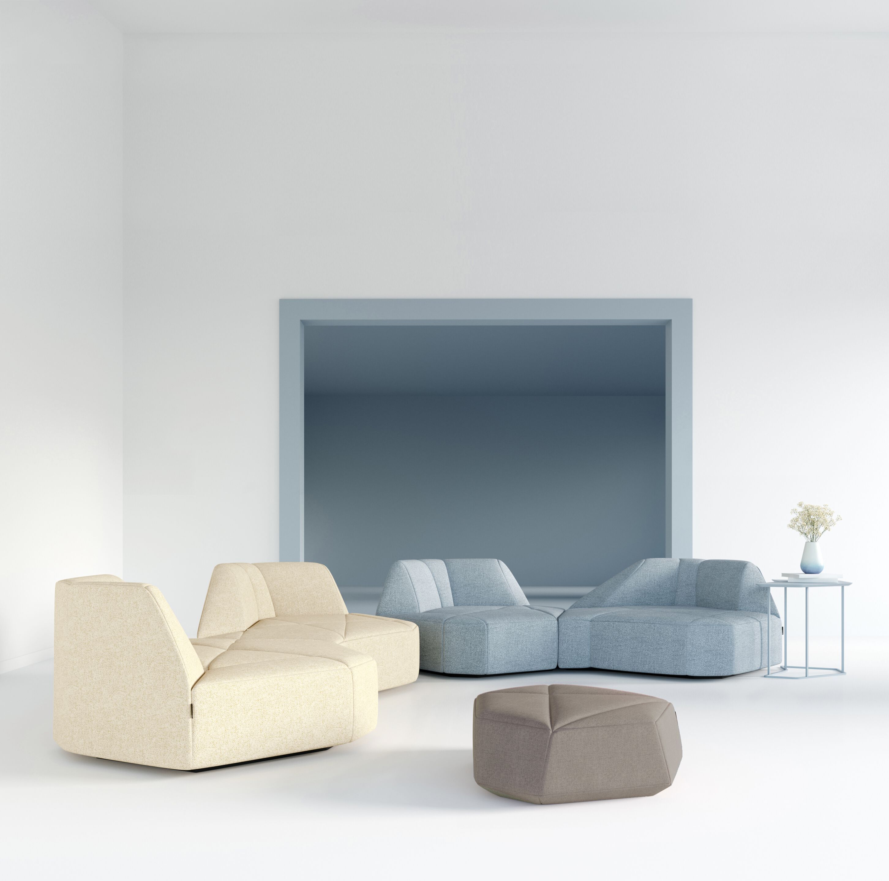 4-местный тканевый диван FID Paris Crystal ARCH-00054713 - Вид №1