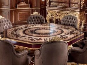 Modenese Gastone Восьмиугольный деревянный стол Deluxe