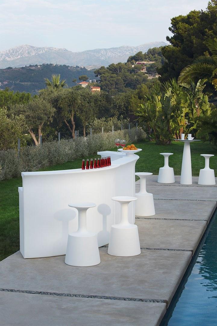 SLIDE Барная стойка с подсветкой из полиэтилена для улицы sun-id-1355350 - Вид №1