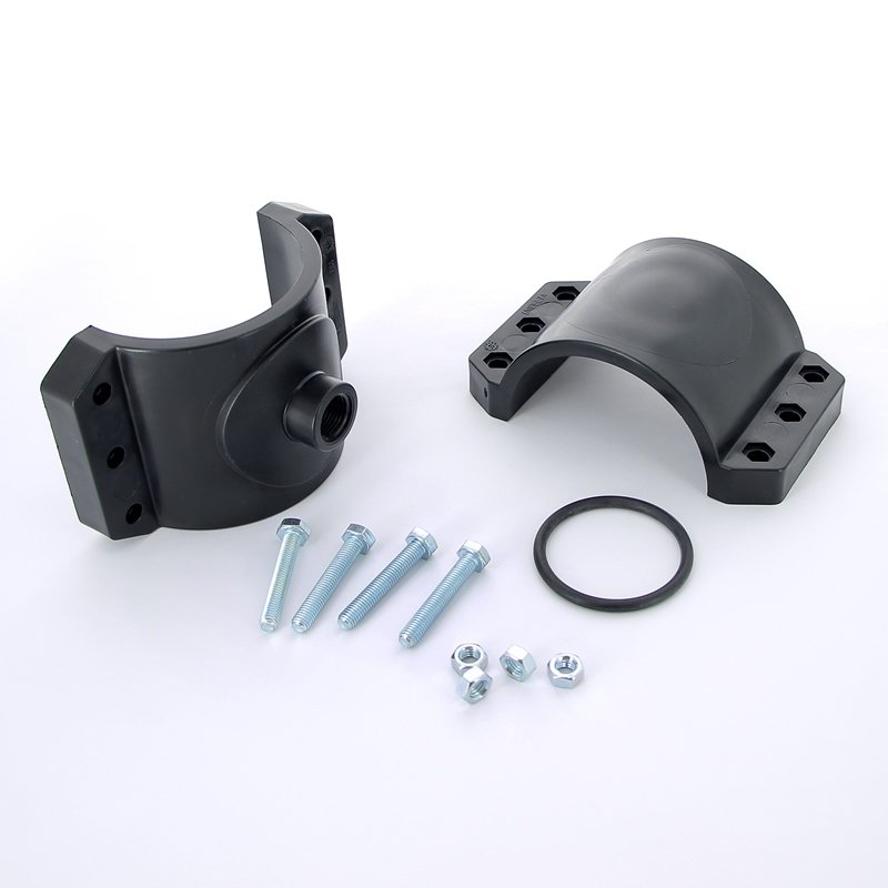 Врезка монтажная 90 x 1 1/2" ВР, 4 болта, для труб ПНД UNIDELTA 1019090006 - Вид №1