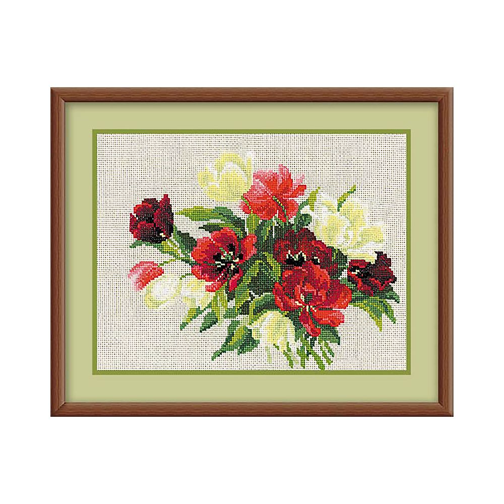 1065 Набор для вышивания Тюльпаны 30 х 24 см RIOLIS Сотвори Сама 