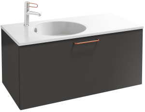 EB2514-R7-N14 Тумба под столешницу 100 см, 1 верхний ящик, бронзовая ручка JACOB DELAFON ODÉON RIVE GAUCHE