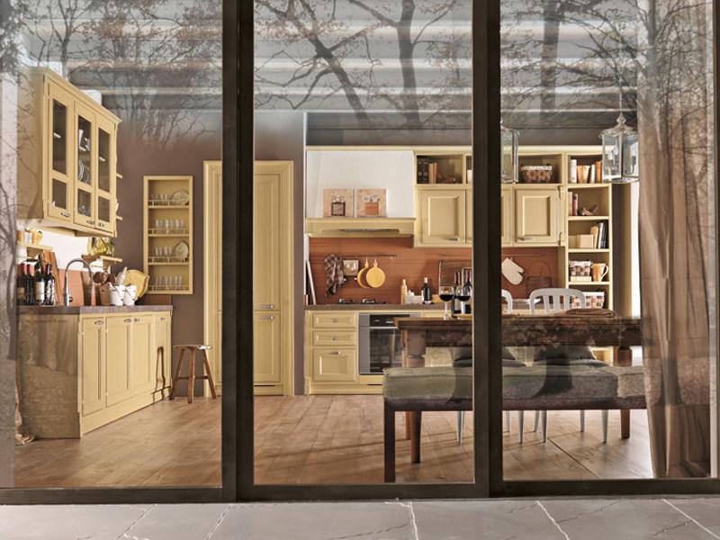 Martini Interiors Кухня из лакированной древесины на заказ с ручками Convivio sun-id-1438032 - Вид №1