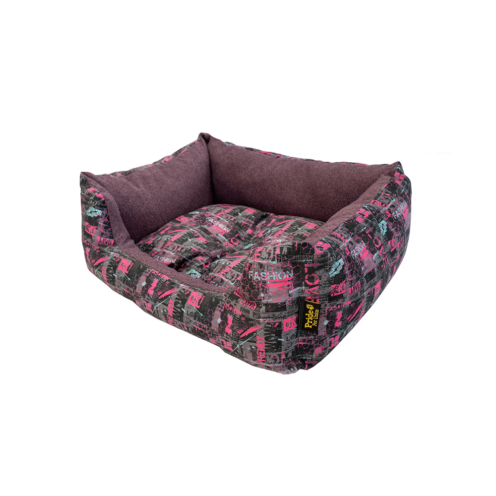 ПР0057516 Лежанка для животных Лавс Графити 60х50х19см Pride 