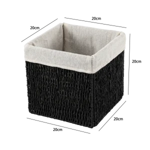 Корзина плетен 20X20X20 см черн Konsensa