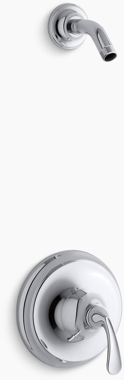 KOHLER Трим для клапана душа Forté Sculpted Rite-Temp, без насадки для душа K-TLS10276-4-CP 