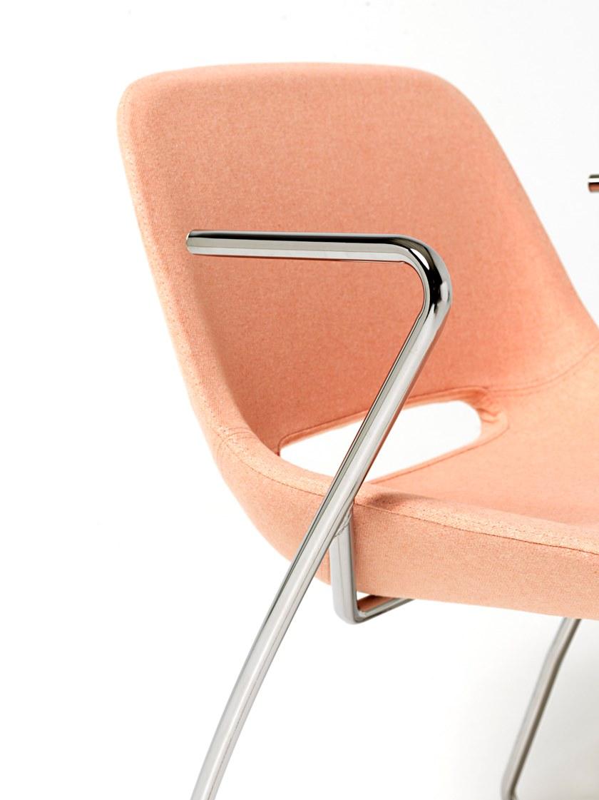 Diemme Тканевый стул на санках с подлокотниками Clea sun-id-1414054 - Вид №5