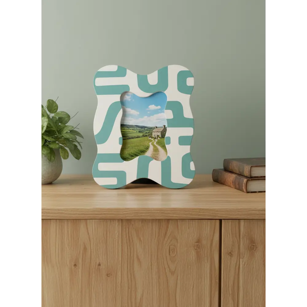 Рамка без паспарту 10x15 см МДФ цвет голубой Santreyd STLM-2113021 - Вид №5