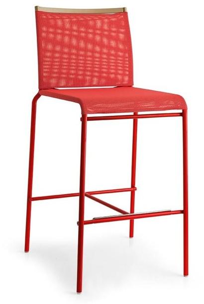 Calligaris Высокий табурет из сетки со спинкой Web Cs/1458 - Вид №1