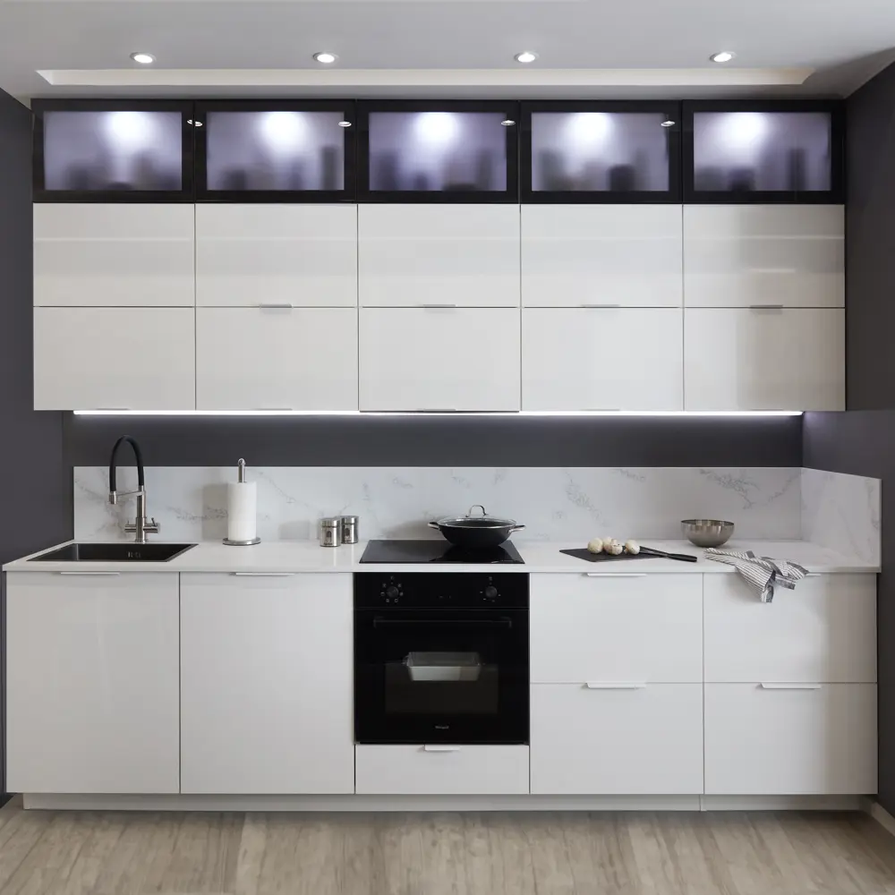 Фасад кухонный DELINIA ID Аша 79.7×38.1 см глянцевый белый 82011160 STLM-0879035 - Вид №6