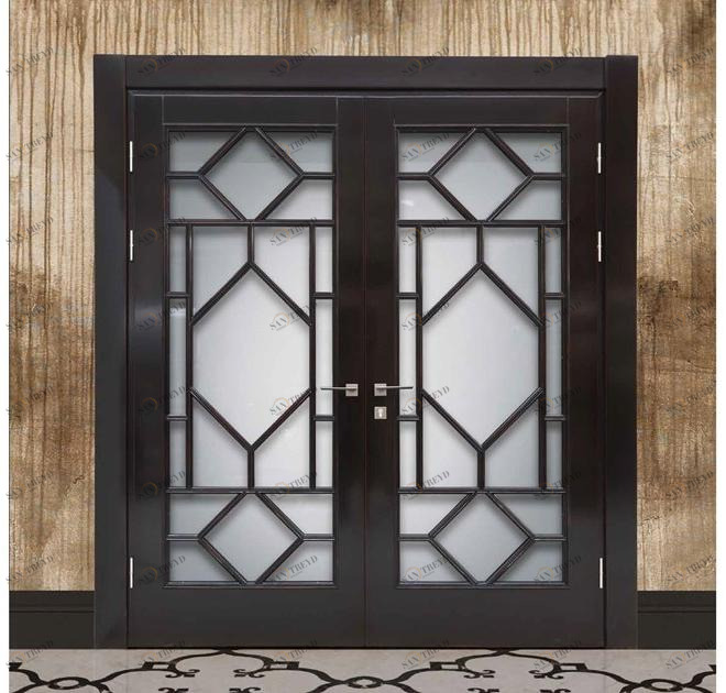 Arnaboldi Interiors Дверь из дерева и стекла sun-id-1417689