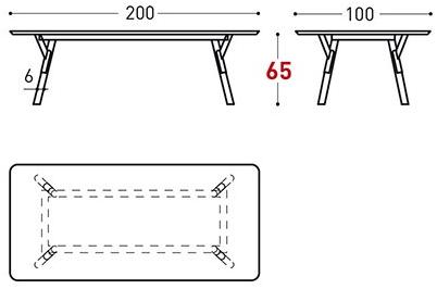 Varaschin Прямоугольный садовый стол Link 222l - Вид №5
