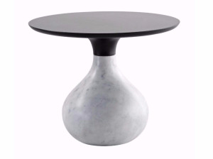 Круглый мраморный журнальный столик