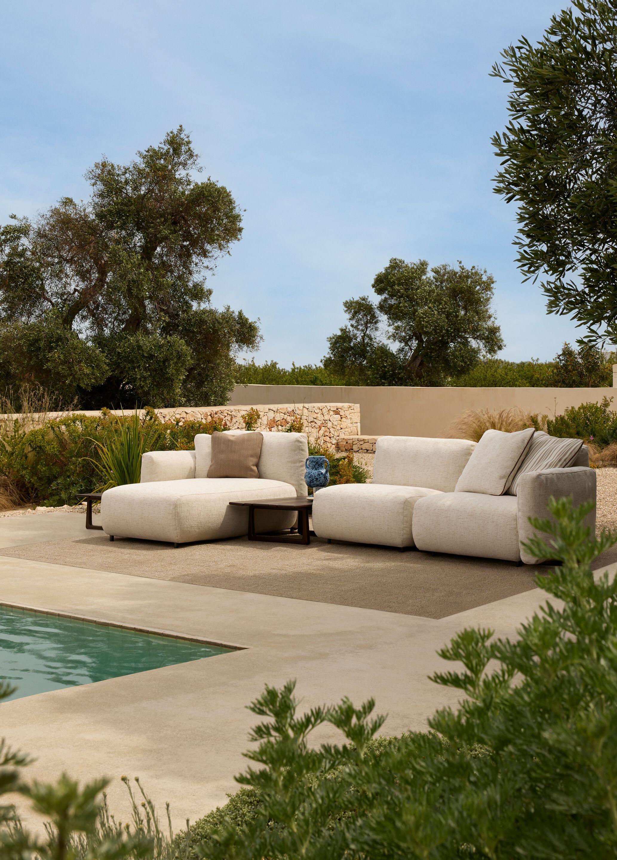Тканевый модульный садовый диван Exteta Loro Piana Interiors, Стулья Delight от Exteta ARCH-00088589 - Вид №17