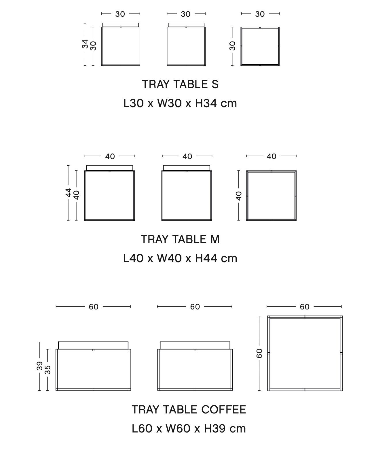 Квадратный стальной журнальный столик с подносом Hay Tray Table ARCH-00134098 - Вид №42