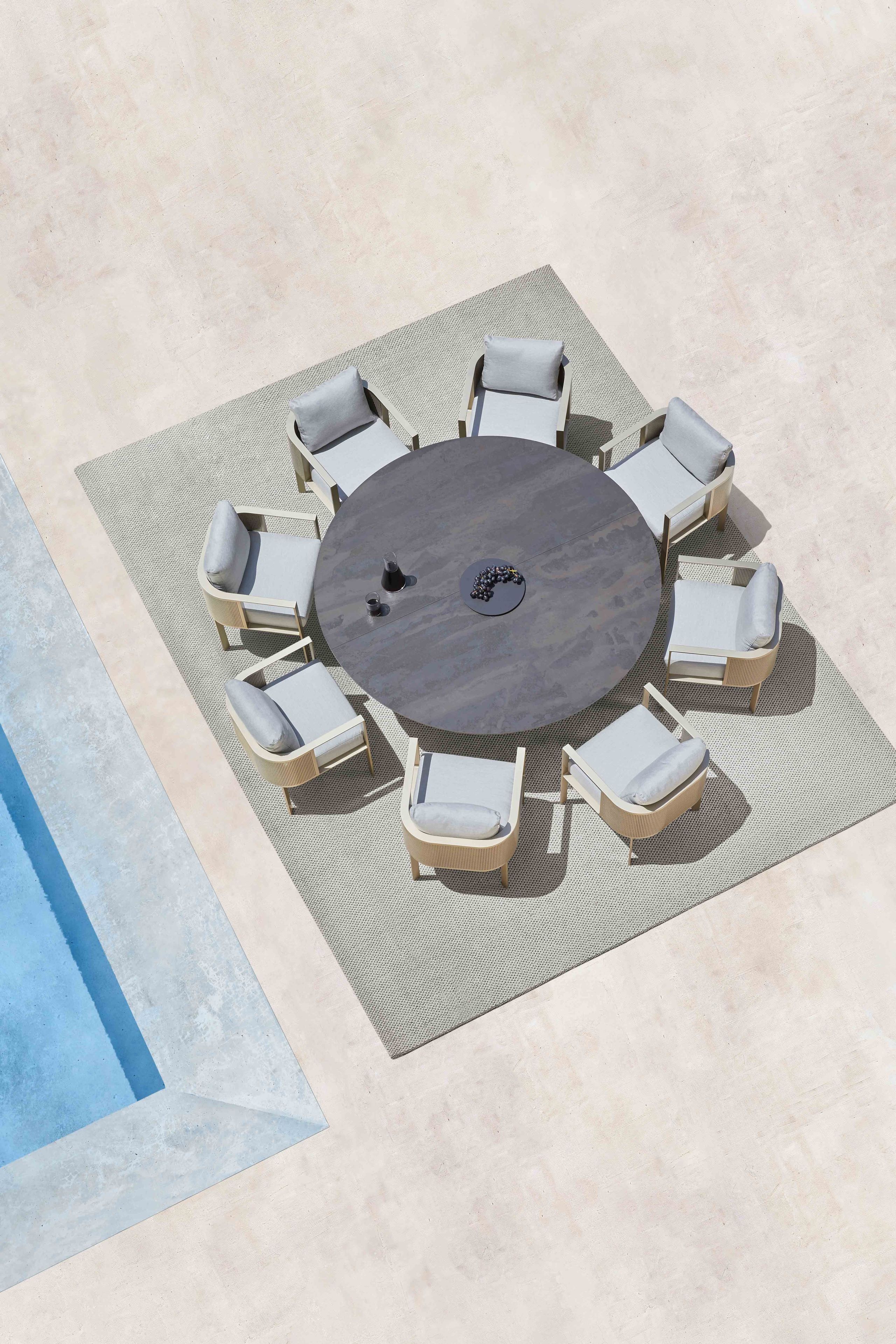 Круглый фарфоровый стол GANDIABLASCO Solanas ARCH-00143773 - Вид №6