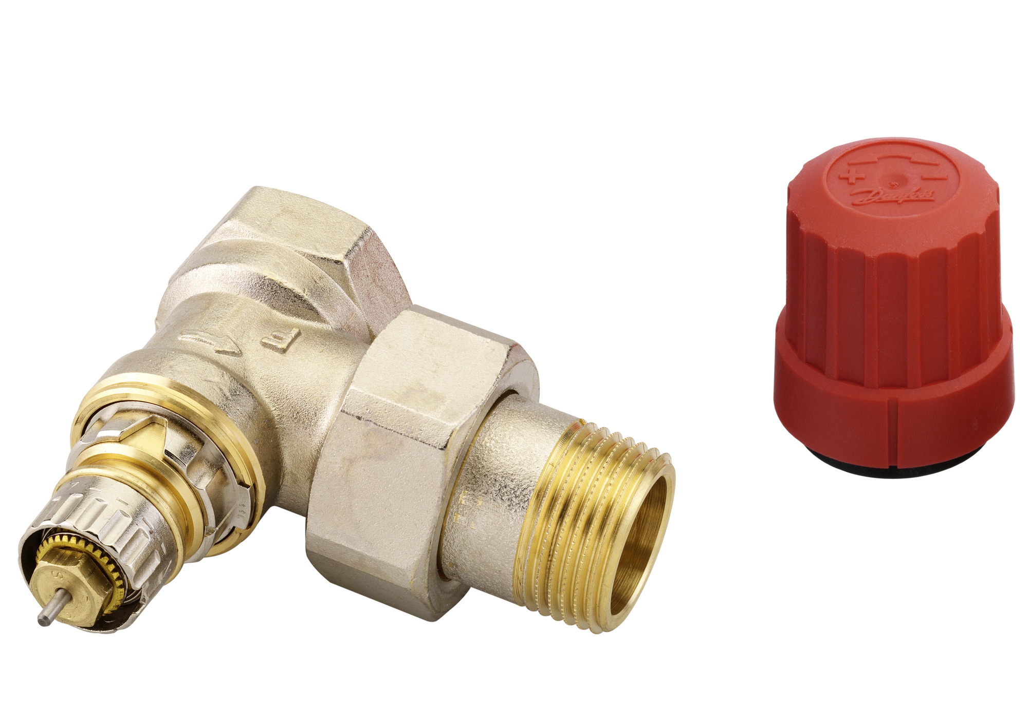 Danfoss Клапан RTR-N/RA-N для двухтрубной системы отопления Клапан термост. RA N углов хром правый 013G4239  - Вид №1