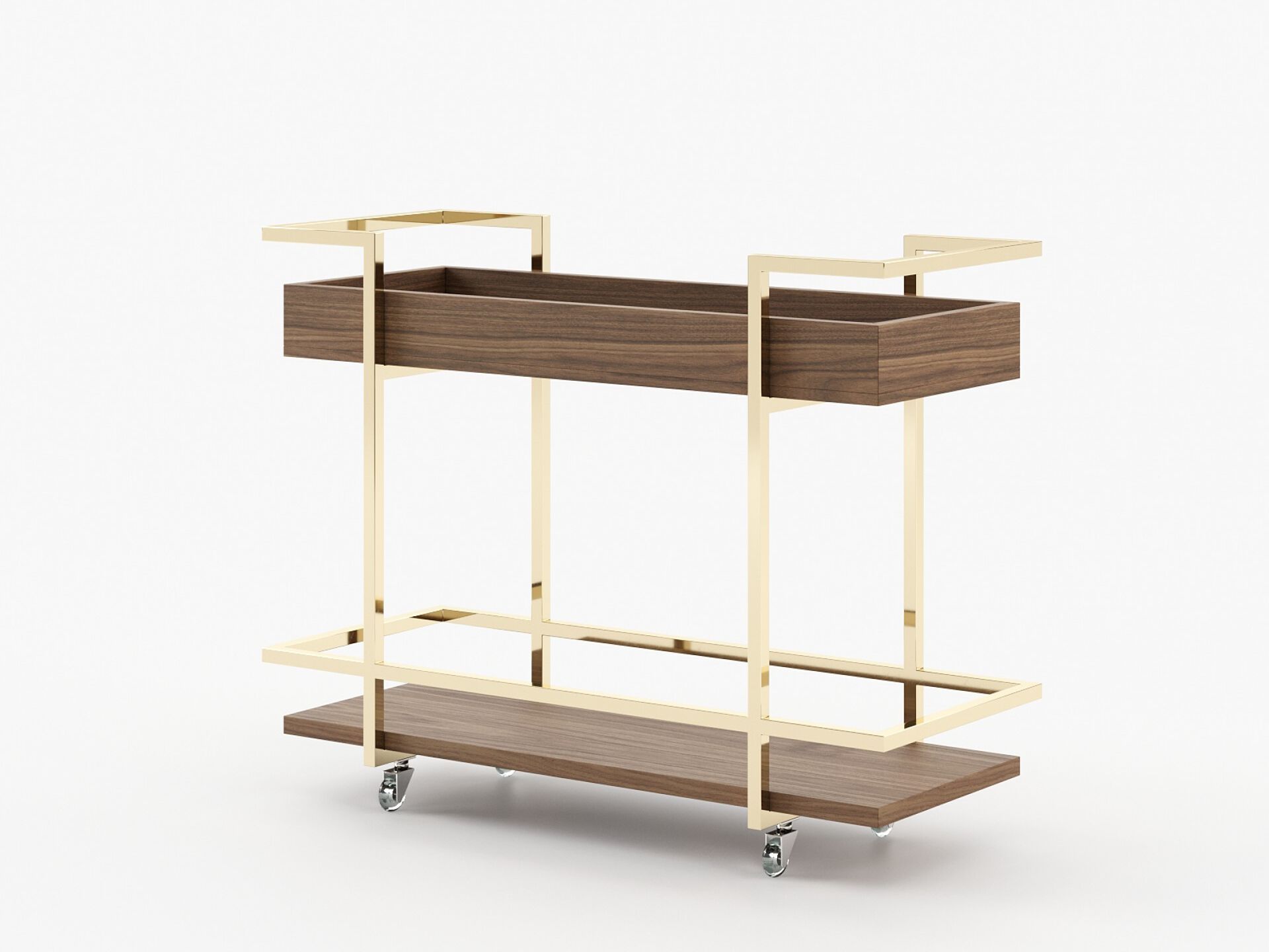 Деревянная тележка для еды Laskasas JANICE ARCH-00096535 - Вид №4