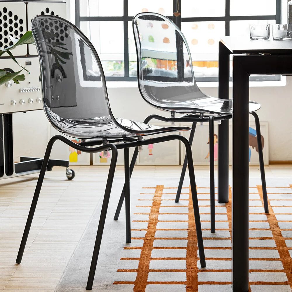 Стул с поликарбонатной оболочкой и металлическими ножками Connubia Академия ARCH-00027451 - Вид №5