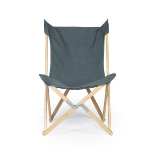 Рециркулированная ткань складной стул сада