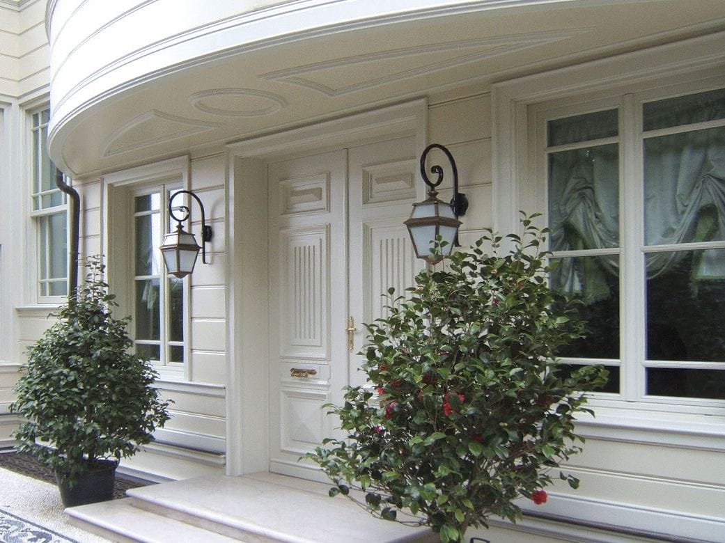 Наружная деревянная теплоизоляционная входная дверь Capoferri Serramenti SC80-100 ARCH-00109055