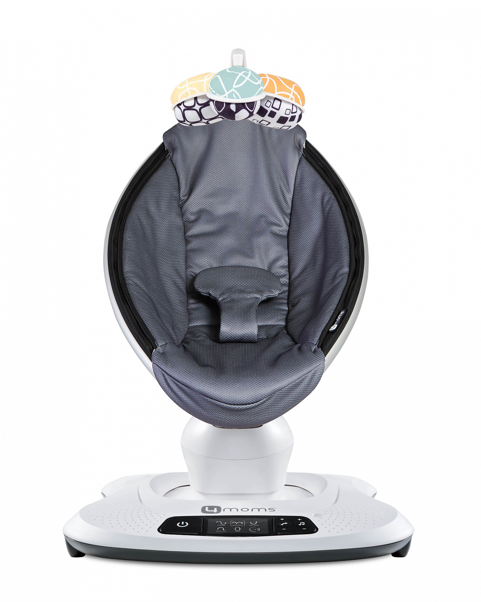 Кресло-качалка детское МамаРу 4.0 графитовый меш 4MOMS  322510 Белый;серый Santreyd  - Вид №1