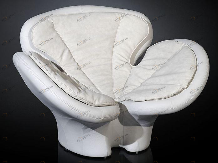 VGnewtrend Мягкое кожаное кресло с подлокотниками Pansè sun-id-1425755