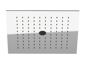 Квадратная душевая головка из нержавеющей стали с 2 струями