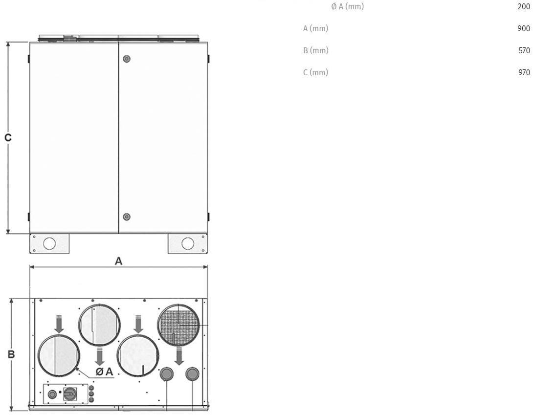 Vortice Рекуператор тепла промышленного назначения Vort nrg ecr 45405 - Вид №1