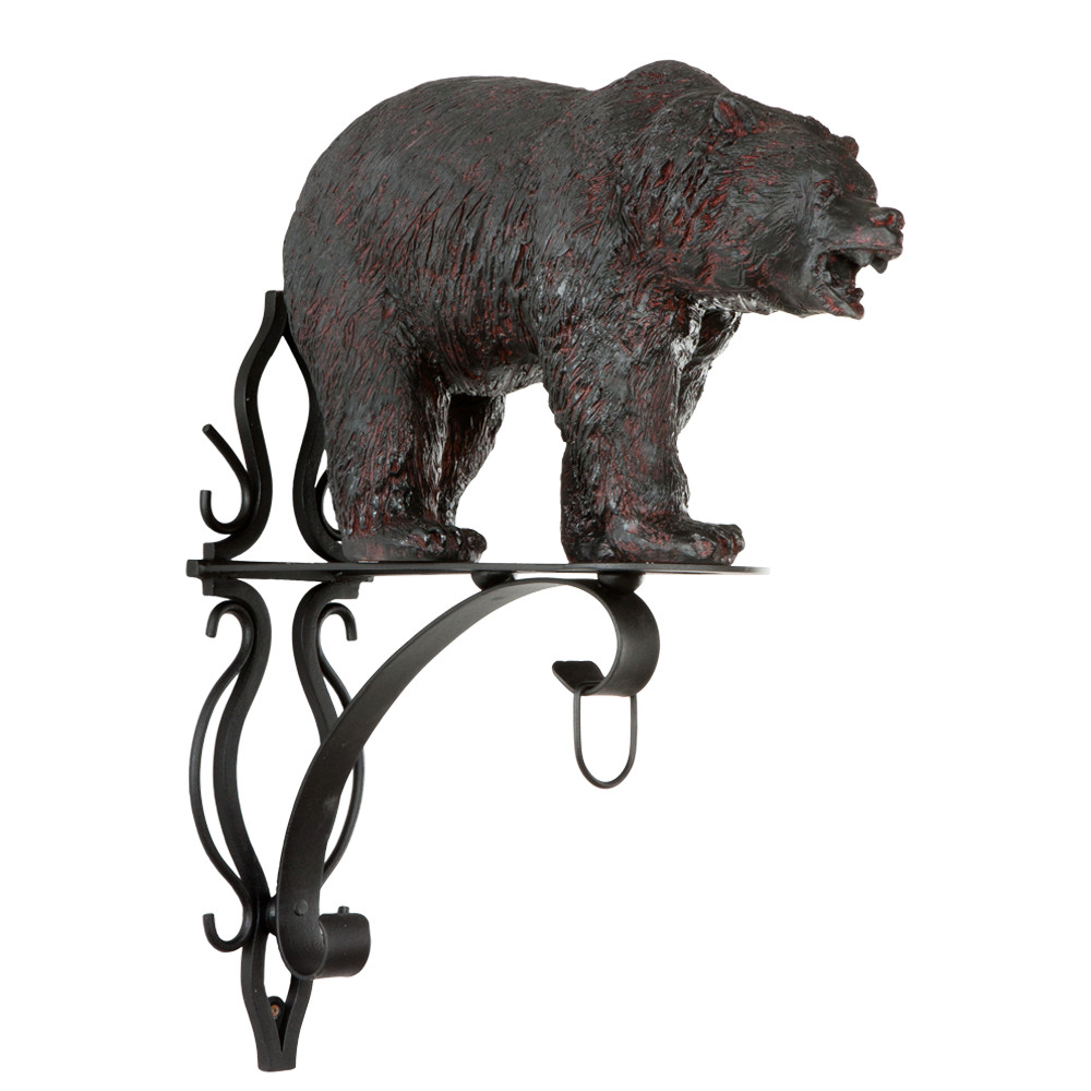 77075 Кронштейн для цветов Медведь Велес Шоколад BOGACHO 4627155816278 - Вид №1