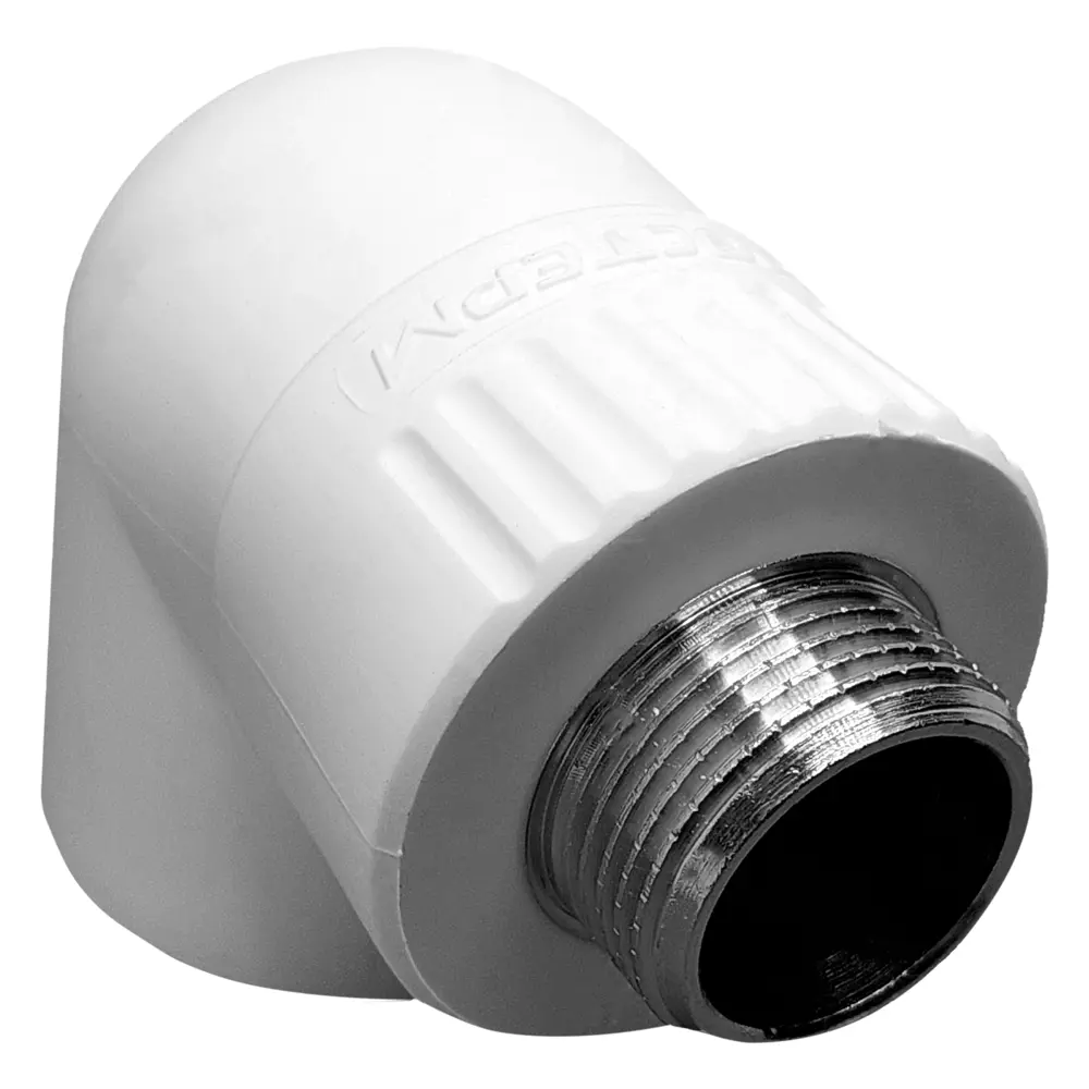 Угол комбинированный 90° Ростерм 3/4"x32 мм НР полипропилен STLM-2014966 - Вид №1