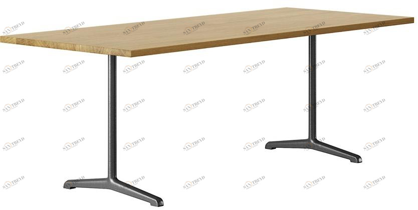 horgenglarus Прямоугольный обеденный стол из массива дерева  T-1670 