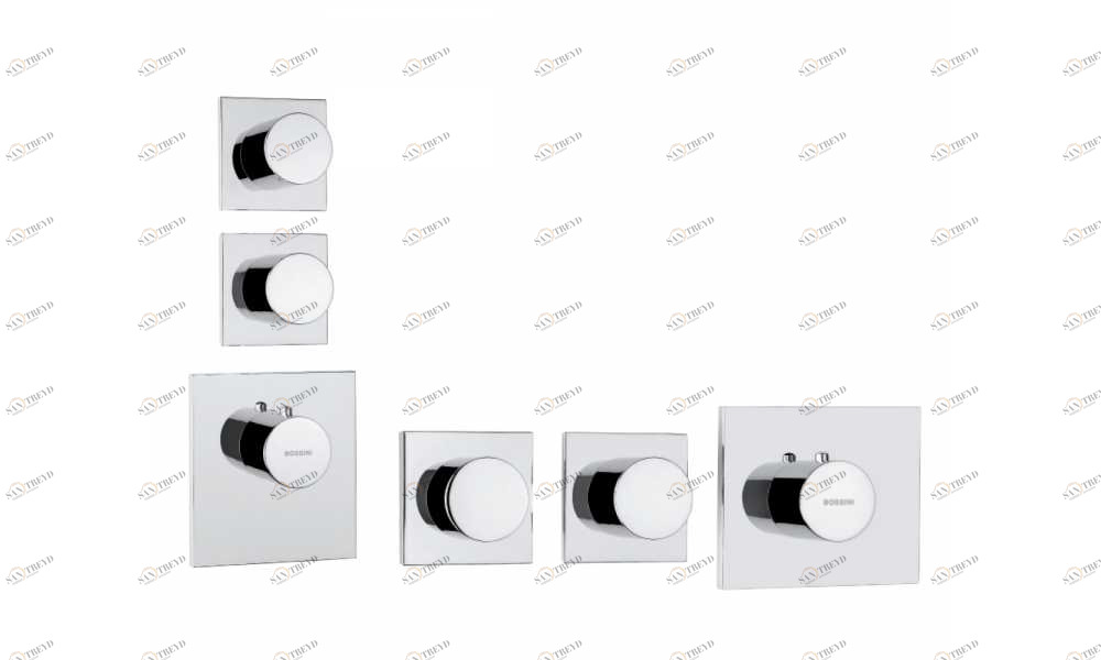 Z031203 + Z030203 000 Смеситель & запорный кран Oki 3 Outlets (with diverter) HP BOSSINI 