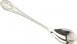 10666631 Русские самоцветы Ложка детская Русские самоцветы "Медвежонок", серебро 925 Серебро 925