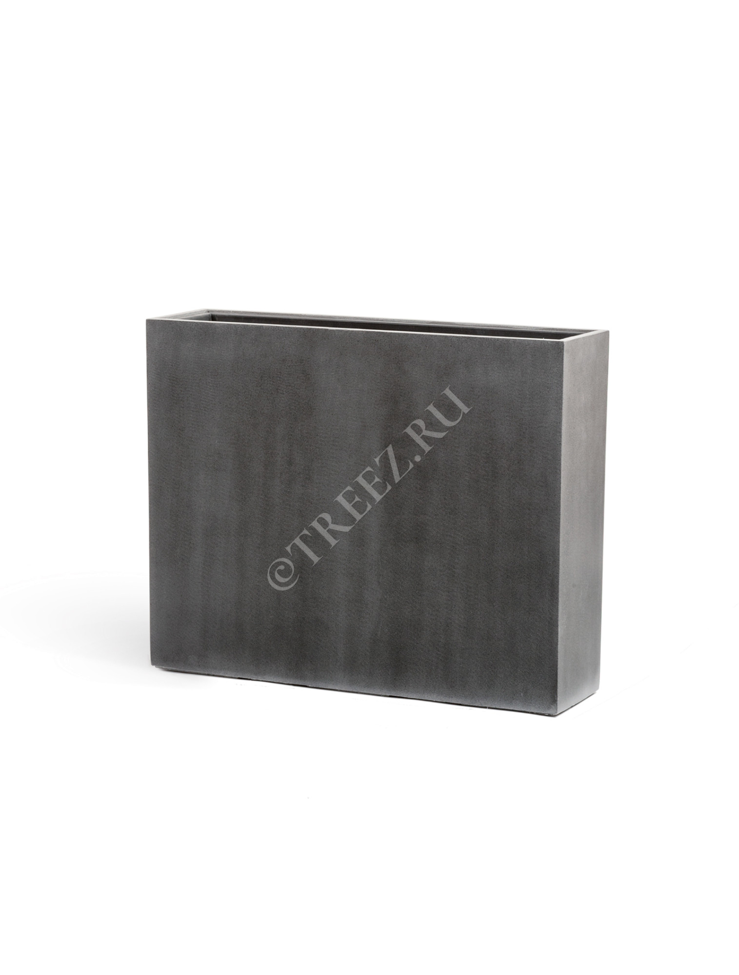 41.3317-02-009-GR-92/75 Кашпо  Effectory - серия Beton - Высокий Дивайдер - Тёмно-серый бетон Цветочная коллекция 