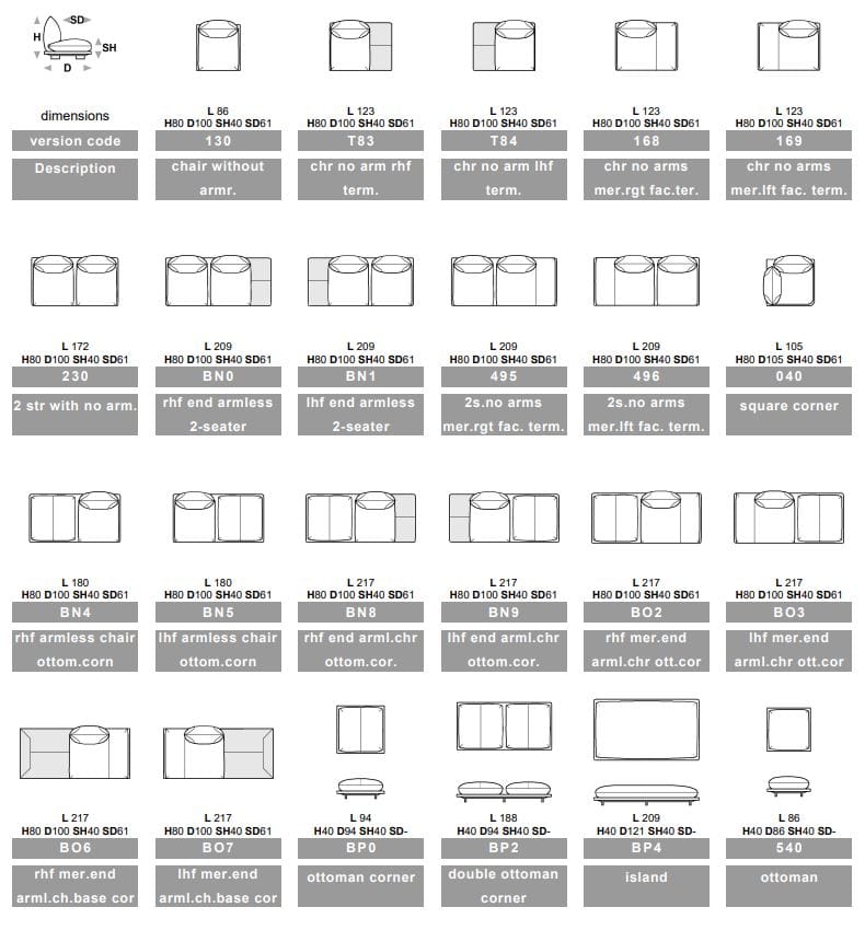 Угловой диван из ткани Calia Italia Superior ARCH-00151235 - Вид №16