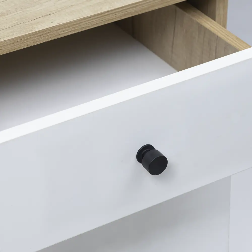 Мебельная ручка-кнопка AKS Лион черная алюминиевая 88909449 STLM-1352911 - Вид №4