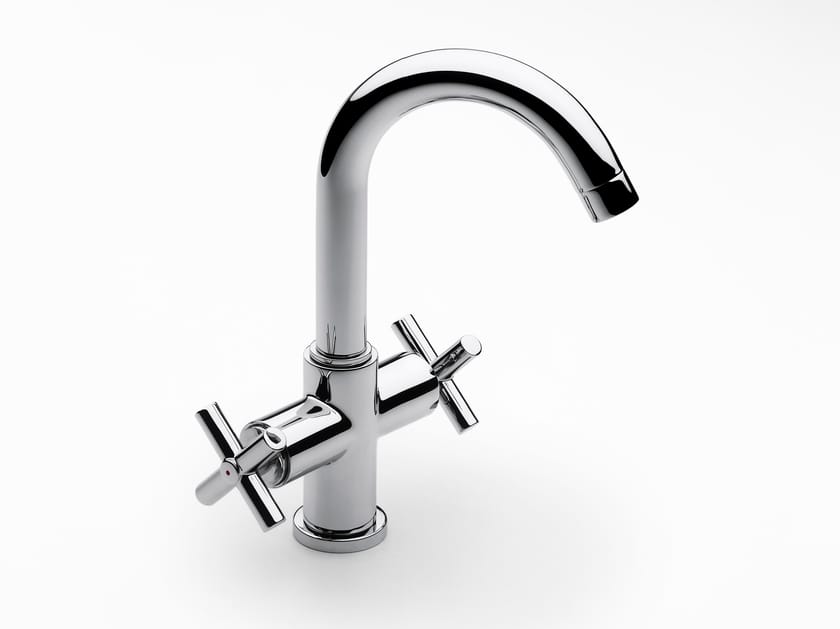 Смеситель для раковины из хромированной латуни с автоматическим сливом Roca лофт ARCH-00140089