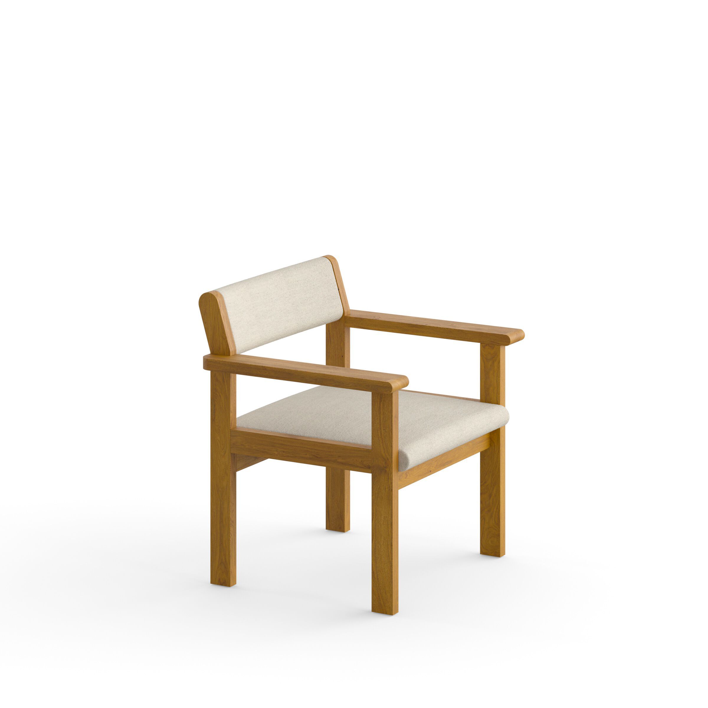 Кресло из массива дерева с подлокотниками с мягким сиденьем e15 ALDE ARCH-00105429 - Вид №7