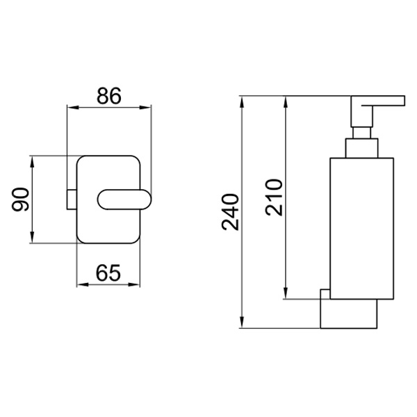 LV500201560 Дозатор жидкого мыла Webert Living - Вид №1