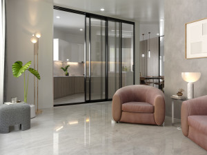 Пол / керамогранит с эффектом цемента