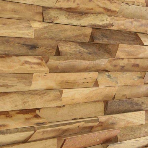 Мозаика и 3D панели из дерева Tarsi 3D Омега Дуб 3д (мозаика панели), брашированная (3Д (мозаика панели), Брашированная) 665х275 мм 3Д8М20 - Вид №1